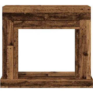 vidaXL Kaminumrandung 100 x 30 x 87,5 cm Altholz-Optik