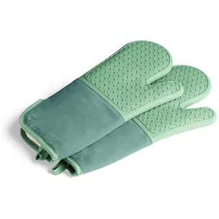 SPRINGLANE Ofenhandschuhe-Set 2-TLG. Mint, Silikon & Baumwolle, hitzebeständig