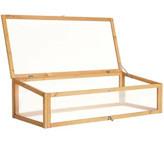 Tectake tectake® Frühbeet Aufsatz aus Holz, 115 x 53 x 34 cm