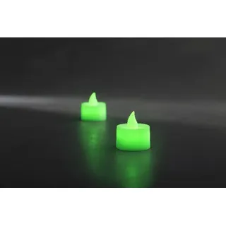 Konstsmide LED Teelicht 2er Set, Grün