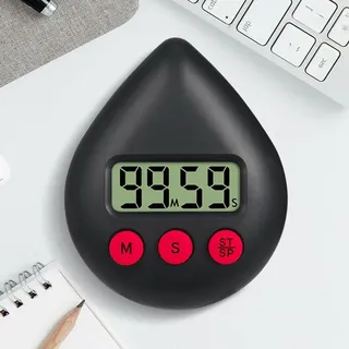 Digitale Badezimmeruhr Duschuhr TimerTemperatur Luftfeuchtigkeit Visual Countdown Timer Wanduhr mit Saugnapf Hängeloch Ständer