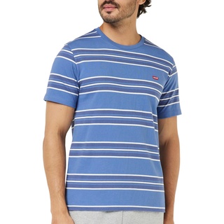 Levi's Herren Ss Original Housemark Tee T-Shirt,Surfboard Stripe Coastal Fjord,XL
