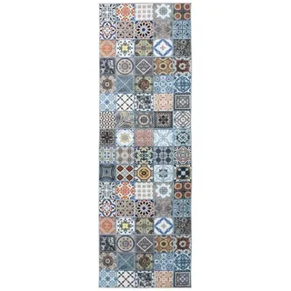 vidaXL Oriz Teppichläufer 100 x 300 cm Blau