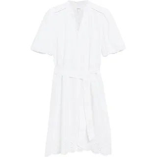 s.Oliver Minikleid Baumwollkleid Weiß 46