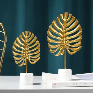 Hochwertige Tischdekoration Mit Monstera-blatt Aus Metall Im Minimalistischen Stil (1 Stück) – Langlebige Verarbeitung – Zeitgenössische Eleganz – Einzigartiges Nordisches Design