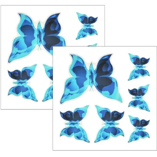 BEPSYOM 2 Stück Luminous Schmetterling Wandtattoo/Wandaufkleber/Wandsticker für Schlafzimmer Kinderzimmer