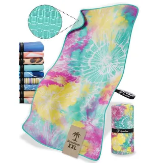 NirvanaShape Strandtuch Reise Handtuch Strandtuch XXL - Strandhandtuch, Mikrofaser Badetuch