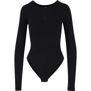 URBAN CLASSICS Ladies Stretch Jersey Longsleeve Body - schwarz