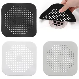 Abflusssieb Silikon,3 Stück,Spülbecken Sieb,Abflusssieb Dusche, Haarsieb Dusche,Abfluss Abdeckung,für Küche, Badewanne, Badezimmer, Dusche