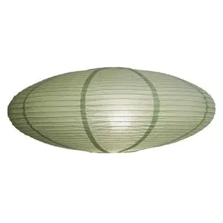 Nordlux Villo 1-flg. 60 cm oval grün Papier