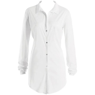 Hanro Nachthemd Cotton Deluxe in white - Gr.: M