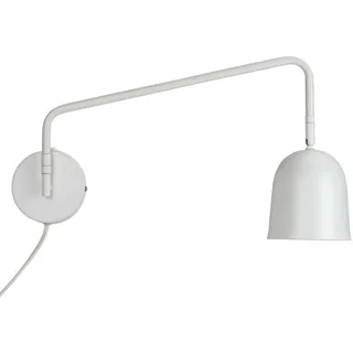 Wandleuchte Dyberg Larsen, Manchester, Weiß, für Wohnzimmer, Metall, Design