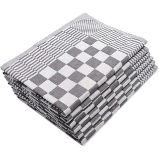 Zollner Geschirrtücher,, Anthrazit, Textil, 65x65 cm, Oeko-Tex® Standard 100, Kochen, Geschirrtücher & Schürzen, Geschirrtücher