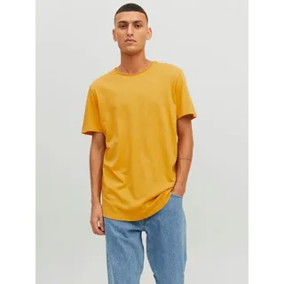 Jack & Jones T-Shirt Basic T-Shirt Rundhals Kurzarm JJEBASHER 5979 in Gelb gelb MARIZONAS