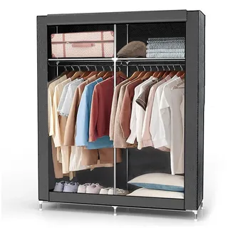 Intirilife Eckschrank 108 x 170 x 45 cm Grau