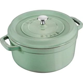Staub Cocotte 18 cm rund salbeigrün