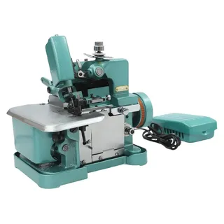 Elektrische Overlock Nähmaschine - Mini Overlockmaschine - 150W 220V - 3000 Stiche/min - 2,5–3,5 mm Nahtbreite - Netzbetrieben - Grün - Grün