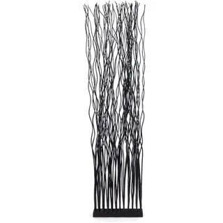 DESIGN DELIGHTS RAUMTEILER schwarz Naturmaterialien, 40x170x12 cm, Wohnzimmer, Raumteiler | Paravents, Paravents