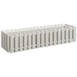 Buri Balkonkasten 75 x 18,5 x 17 cm weiß