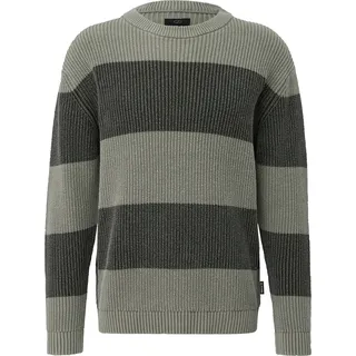 Grobstrickpullover mit Wascheffekt - olive - XXL