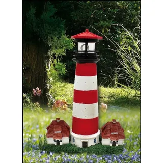 luna24 Solarleuchte Kunststoff 40 cm rot