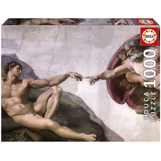 Educa - 1000-teiliges Puzzle für Erwachsene | Die Erschaffung Adams | Maße: 68 x 48 cm | Ab 14 Jahren (20579)