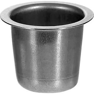 Kerzenhalter konisch Silber 22mm - Tülle und Tropfenfänger einzeln oder im Set - die perfekte Kerzentülle für Spitzkerzen, Größe:Tülle 4er Set