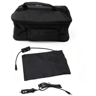 Elektrische Lunchbox, Tragbarer Speisenwärmer Tragbare Auto Heizungs Lebensmittelwärmer, 12V 90W Schnell Erhitzender Elektrischer Essensbehälter für Camping Picknick Büro Schule