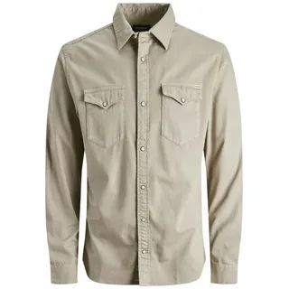 JACK & JONES Sheridan Langarmhemd Crockery / Slim Fit M