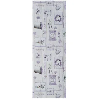 Atticgo Küchenläufer, Flieder, Textil, Baum/Pflanze/Natur, Rechteckig, 48x200 cm, waschbar, antistatisch, leicht zusammenrollbar, rutschfeste Unterfläche, Teppiche & Böden, Teppiche, Teppichläufer
