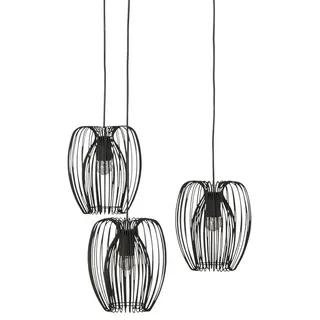 Fabas Luce Camp 3-flg. Ø50 cm schwarz