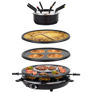 lestix international 4in1 Raclette mit Fondue 8 Personen