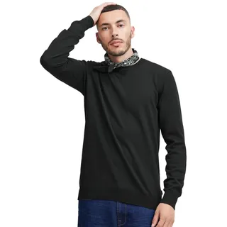 klassischer BLEND BHCerstan Herren Feinstrickpullover mit Rundhals Strickpullover 20716722ME-194007 Schwarz - S
