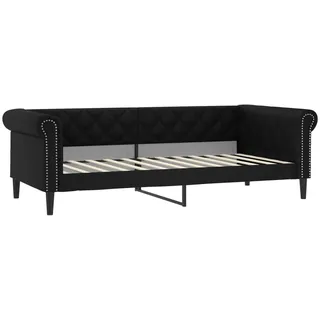vidaXL Tagesbett 100 x 200 cm Schwarz