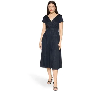 Vera Mont Cocktailkleid Glitzer-Look Dunkelblau/Grau 44