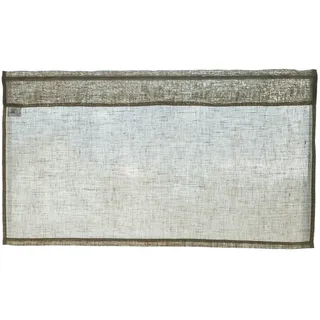 beties Scheibengardine Leinen, Stangendurchzug (1 St), halbtransparent, 100% Leinen, Bistrogardine 45x85 cm Landhausstil mit Tunnelaufhängung Fertiggardine beige