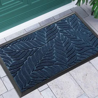 Yimobra Fußmatte, 92 x 61 cm, rutschfeste Sauberlaufmatte für draußen – Premium Fußmatte gegen Schmutz und Staub?Blau