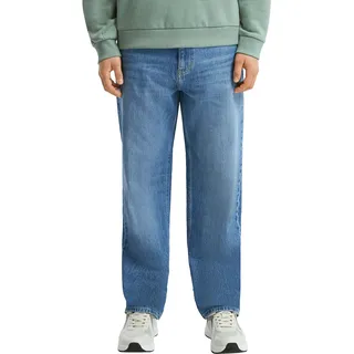 QS Relax-fit-Jeans "Style Devon", Herren, Gr. 34, Länge 34, light blau, Denim/Jeans, Obermaterial: 99% Baumwolle, 1% Elasthan, unifarben, relaxed fit knöchellang, Jeans, im Five-Pocket Style