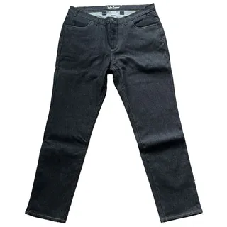 Damen Thermo-Jeans aus Baumwolle Denim-Hose im 4-Pocket-Style Alltags-Jeans Baumwoll-Hose 967273 Schwarz - 48