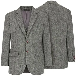 Walker & Hawkes - Herren Country-Blazer - Klassische Jacke - Harris-Tweed - Tartanmuster - 54