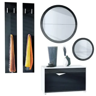 GARDEROBE Espoo Schwarz Hochglanz