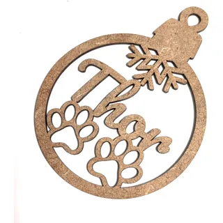 CrisPhy Personalisierte Holz Weihnachtskugeln mit Namen Weihnachtsschmuck Christbaumschmuck (Modell 12)