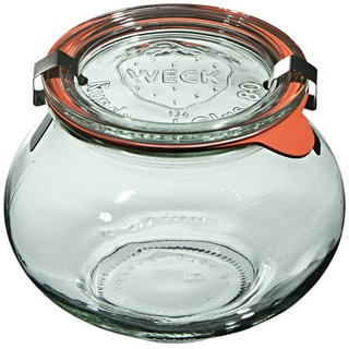 Weck Deco-Glas 560 ml 6-teilig | Glas mit Deckel, Dichtung und 2 Verschlüssen | Zur Konservierung, Säften, luftdichten Aufbewahrung von trockenen Zutaten