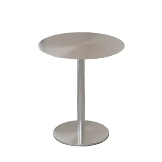 Gastronomiemöbel Edelstahl Bar Cafe Gewerblicher Bistrotisch Runder Tisch 80x75cm【BXG-BY80】