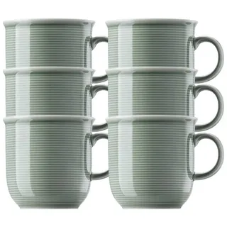 Thomas Porzellan Geschirr-Set Trend Colour Moss Green Becher m H. 0,36 l Set6, Porzellan grün