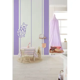 KOMAR Xora Vliestapete, Lila, Weiß, Cartoon, 200x250 cm, Fsc, Tapeten - Wandverkleidungen, Vliestapeten