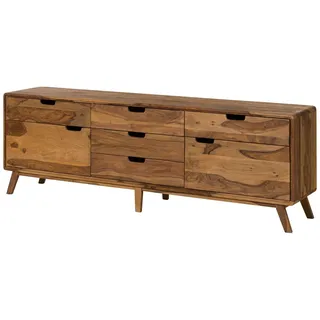 MASSIVMOEBEL24.DE Sideboard 200 x 65 x 40 cm Natur