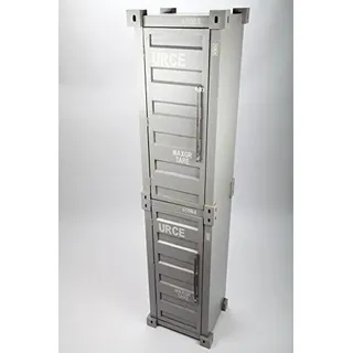 point home Design-Schrank Container, Retro, grau, 170cm