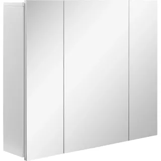 kleankin Spiegelschrank Badezimmerschrank Wandschrank für Badezimmer 3-Türig Badezimmerspiegel Weiß 70 x 15 x 60 cm   Aosom