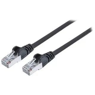 Intellinet Network Solutions Intellinet 736855 RJ45 Patchkabel CAT 6a S/FTP 10.00 m Schwarz Folienschirm, Geflechtschirm, Halogenfrei 1 St.